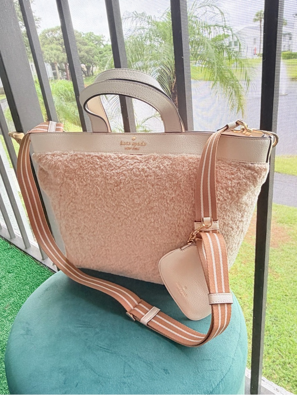 NWOT Kate Spade Teddy Tote w/ Pouch